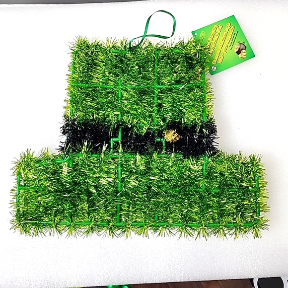 Hanging Tinsel Leprechaun Hat New with Tags - Picture 3 of 4